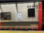 M8 Coach # 9249 with Happy Holidays MTA logo